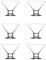 NORDIC SCHILLER Eisbecher Glas Set, Eiscremegläser (6, 165 ml), Dessertgläser mit Fuß, Dessertschalen für Eiscreme Eisschalen, Eisgläser, Desserts, Obst, Vorspeise, Cocktails, Dessertgläser