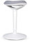 Wiltec Sitz- & Stehhocker grau, Drehhocker höhenverstellbar bis 70 cm, Polsterhocker bis 100 kg, moderner Hocker drehbar für Büro und Homeoffice