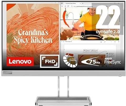 Lenovo L22i-40 Inch PC Monitor | FHD, 1080p, 75Hz, IPS, 4ms, VGA and HDMI