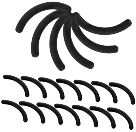 FRCOLOR 48stücke Ersatzsilikonpads Für Wimpernzangen Mit Aufbewahrungsbox Gummi-ersatzpads Für Wimpernzangen-einsätze