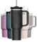 UR CHOICE French Press Coffee Maker with 40oz Insulated Tumbler Combo Pack, Portable Coffee Press & Travel Mug Combo for Hot & Cold Drinks, Ideal for Home, Office & Travel (BLACK CUP)