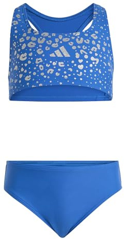 adidas Girl's Glitter Bikini Set, Bright royal, 7-8 Years