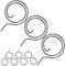 KONTONTY Lot De 10 Ressorts De Verrouillage De Porte Accessoires Pour Poignées De Porte Verrou À Ressort Lourd Serrure À Ressort En Forme De U Serrure De Porte De Chambre À Coucher