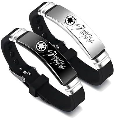 TeegxDDy Stray Kids-Armbänder 2 Stück Silikon