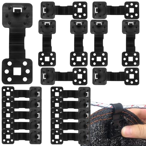 Clips für, 100 Stück, Starke Klemmen für UV-Schutz, Unterlegscheiben, wiederverwendbar, für Garten, Gewächshaus, Terrasse, Außenbereich