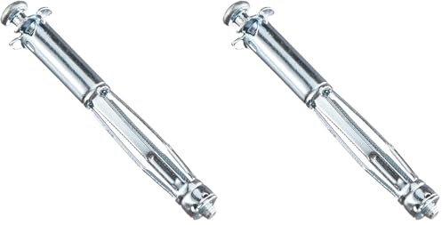 Molly M14306-XJ Chevilles métalliques à expansion avec vis M4 Ø 8 x 67 mm, Gris, Set de 10 Pièces (Lot de 2)