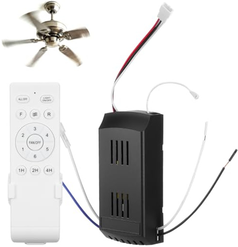 Operitacx 1 Set Universal Ceiling Fan Remote Control Kit 6-variable Speed Timing Electric Motor Controller Replacement with Dc Motor Wireless Remote Control for Ceiling Fans with Lights