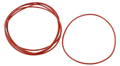 sourcing map 5 Stk Rot 70mm x 1,5mm Silikon Gummi Dichtung O Ring Dichtring Hitzebeständig de