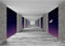 Runa Art Fototapete 3D Sternen Himmel 352 x 250 cm Vlies Tapeten XXL Moderne Wandtapete Wohnzimmer Schlafzimmer Violett Grau 9157011c