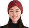 CHARM Twist Falten Kopf Wickeln Turban Mütze Wahrsager Hut Retro Vintage Rot
