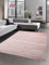 CARPETIA Moderner Teppich Wohnzimmerteppich Kurzflor Uni rosa meliert Größe 160x230 cm