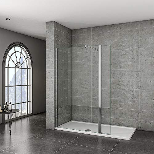 900x2000mm Xinyang Walk in Shower Enclosure Wet Room 8mm Glass Screen with 300mm Flipper Panel