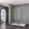 900x2000mm Xinyang Walk in Shower Enclosure Wet Room 8mm Glass Screen with 300mm Flipper Panel