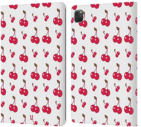 Head Case Designs Cerises Fruit - Motifs Étui Portefeuille en Cuir Compatible avec Apple iPad Pro 11 2020/2021 / 2022
