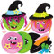 Baker Ross AX221 Witch Plate Decoration Kit - Pack of 4, Halloween Craft and Decoration Kit for Kids, Kid Arts and Crafts