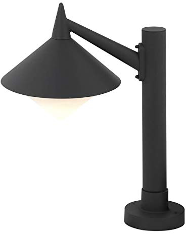 Licht-Erlebnisse Kleine Wegeleuchte WAY H:40cm IP44 wetterfest Aluminium Nostalgische Gartenlampe Außenleuchte