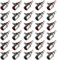 QitinDasen 30Pcs Premium Prises Femelle RCA, Adaptateur de Connecteur Jack Femelle RCA, Montage sur Panneau de Prise RCA, Connecteur de Prise de Montage sur Panneau de Châssis Phono RCA