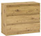 Target Home Kommode mit 3 Schubladen Sideboard fur Schlafzimmer Wohnzimmer Kinderzimmer (45x106x84 cm, Eiche Artisan)