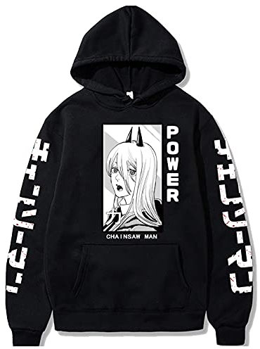 acsefire Chainsaw Man Power Hoodie Power T-Shirts Chainsaw Man Power Sweatshirt Hoodie Casual Streetwear Pullover for Men Women Teens
