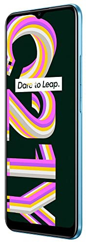 realme C21Y Smartphone ohne Vertrag, 6,5 Zoll Mini-drop-Fullscreen Android Handy, Starker Akku mit 5000 mAh, 13MP KI-Dreifach-Kamera, UNISOC T610-Prozessor, Dual Sim, 3+32GB, Cross Blue