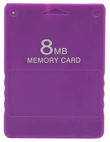 VBESTLIFE For PS2 Memory Card, 8MB FMCB1.966 High Speed Game Memory Card For PS2 Dedicated Memory Card Plug and Play for PS2 Game Memory Card Accessories(Purple)