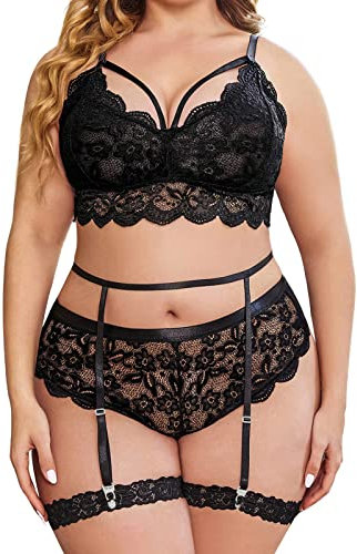 Dessous Set Sexy Damen,Lingerie Unterwäsche BH Und Slip Push Up Spitze Rot String Tanga Mesh Dessouse V Ausschnitt Sexy Outfit Reizwäsche Erotick Strapsen Dessous Set Wäsche Hohe Taille Nachthemd