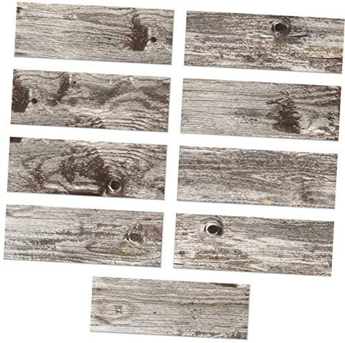 ORFOFE 9stücke Fliesenaufkleber Für Küche Und Bad Holzmaserung Wandfliesen Leicht Abziehbar Und Wiederverwendbar Eva-material Selbstklebend Für Glatte Oberflächen