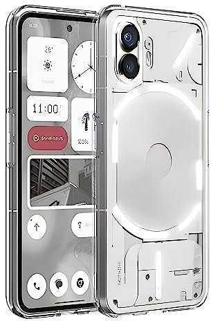 Effcotuo Coque Compatible avec Nothing Phone 2 Etui Antichoc Cover Case Housse de Protection en Silicone Soft TPU Souple, Mince et Limpide, Transparent