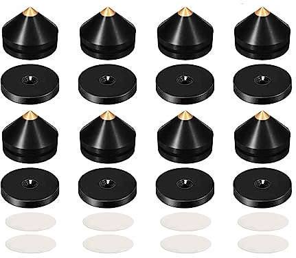 8st Vergoldete Lautsprecher Spikes, Lautsprecher Füße aus Alulegierung, Lautsprecher Ständer, Lautsprecherständer Boxenständer (8 PCS)