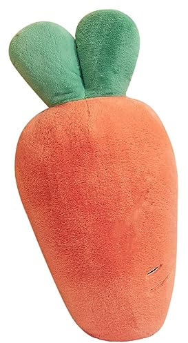 JAWSEU Karotte Umarmung Kissen, Plüsch Spielzeug Karotte Figur Dekokissen Kinder Gemüsekissen Plüsch, Niedliche Gefüllte Tiere Puppe Spielzeug Geschenke Für Schlafzimmer, Sofa, Bürodekoration