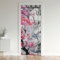 Style Japonais Rideau de Porte 86x203cm Rideaux Interieur Salon Chambre pour Chambre Salon Rideaux Exterieur d'entrée Floral Botanique Rideau Occultant
