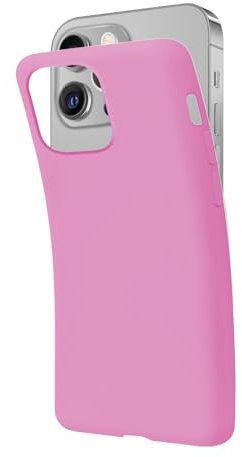 SBS Cover per iPhone 12 Pro Max Rosa Pantone 673 C, Custodia Morbida e Flessibile Antigraffio, Cover Sottile e Comoda da Tenere in Tasca, Custodia Compatibile con Ricarica Wireless