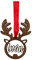 JR Maderas Bolas de Navidad Madera Personalizada con Nombre en Blanco - Adornos Navideños - Decoración para el Arbol de Navidad - Esfera Grabada en Madera de Máxima Calidad con Cuerda Incluida.
