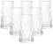 simpa Lucente Vintage Tall Water Drinking Glasses 410ml Set of 6