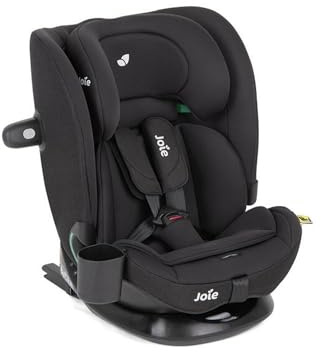 JOIE – I BOLD R129 – Siège Auto Enfant 76 à 150 cm – Rehausseur avec Dossier i–Size – ISOFIX – Harnais 5 Points – Inclinaison 3 Positions – Réglage têtière et harnais d’une main – Coloris Shale
