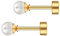 Perlen Ohrstecker Damen Kleine Gold Ohrringe Weiße Perlen Mädchen Vintage Stil Elegante Perlenohrringe Stecker 5 mm für Damen Mädchen Herren