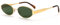 Sonnenbrille Damen Oval Retro Vintage, Grün Sunglasses Woman