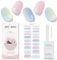 JMEOWIO Gel Nail Stickers Colorful Glitter Semi Cured Gel Nail Strips Wraps UV/LED Nails Art Design Decoration Accessories
