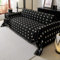 VanderHOME Weich und Warme Sofadecken, Stretch-Sofa-Abdeckung, Vielseitige Sofa überwurf Decke Couch Überwurf Überwurf Sofa 1 2 3 4 Sitzer,Decken für Sofa, Tagesdecke, und Couch 180 * 400cm-Schwarz