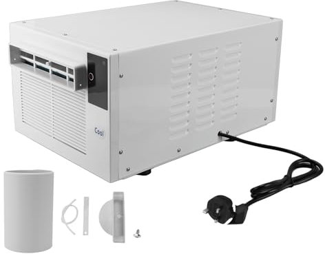 AUINWORLD Portable Air Conditioner Energy Saving Compression Engine Refrigeration 1900BTU 280W Dual Inverter Window Air Conditioner for Dormitory Office Camping