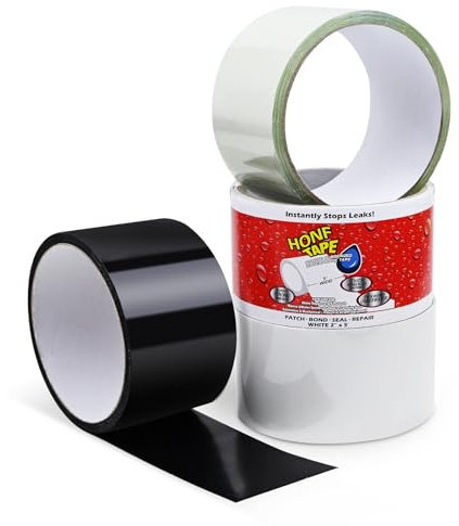Luxoraiova Extrem Starkes Wasserdichtes Klebeband Außen & Innen, PVC Leck-Reparatur, UV Beständig, duct tape 5cm x1.52, 3 Stück Reparatur-Klebeband