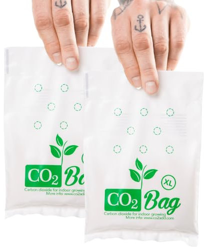 CO2BAG® XL für effektives Wachstum | Verbessert Geschmack, Farbe & Ertrag | Kompakt & Wartungsfrei für Indoor-Anbau und Gewächshäuser. -2-Pack-