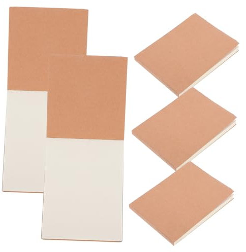 GETAJGHSD 5pcs Blank Paper Pad Mini Notebooks for Writing Sketching Portable Stationery Office Travel Home