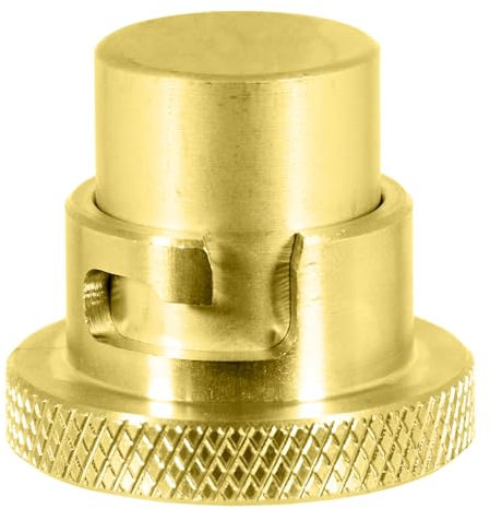 SPARES2GO Cooker Hose Blanking Plug 1/2 BS669 Standard Brass Bayonet Gas Connector Safety Socket