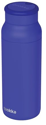 QUOKKA Thermosflasche aus Edelstahl, mit Silikongriff, Echo Duk Blue, 690 ml