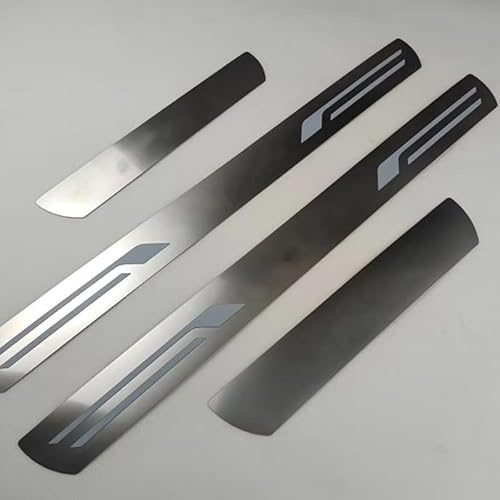 WENINETIES Acciaio Inox Battitacco per Auto per Renault Symbioz E-Tech Full Hybrid 2024-2025, Adesivi di Protezione per Auto Prevenire L'Usura, 4 Pezzi,C