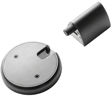 Fermaporta meccanico regolabile, adesivo senza chiodi, resistente, antivento, fermaporta, protegge la parete, ferramenta for porte Per Pavimento(Brushed Gray)