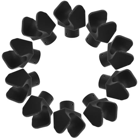 WATIIFUFU Lot de 10 Repose-pieds Coulissants Amovibles en Plastique en U pour Fauteuil Roulant, Accessoires de Remplacement Compatibles pour Cadres de Fauteuils Roulants, Bloc