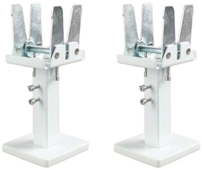Auratrove 2PCS Steel Radiator Floor Bracket, Adjustable Height 14-21cm for Panel Heating, Stable Carbon Steel Fixed Foot Stand