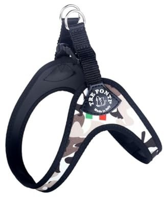 TRE Ponti Geschirr Easy Fit Classic mit Click-Verschluss div. Farben und Größen, Größe:Gr.1.5/30-35cm / bis 4kg, Farbe:Desert-Camouflage